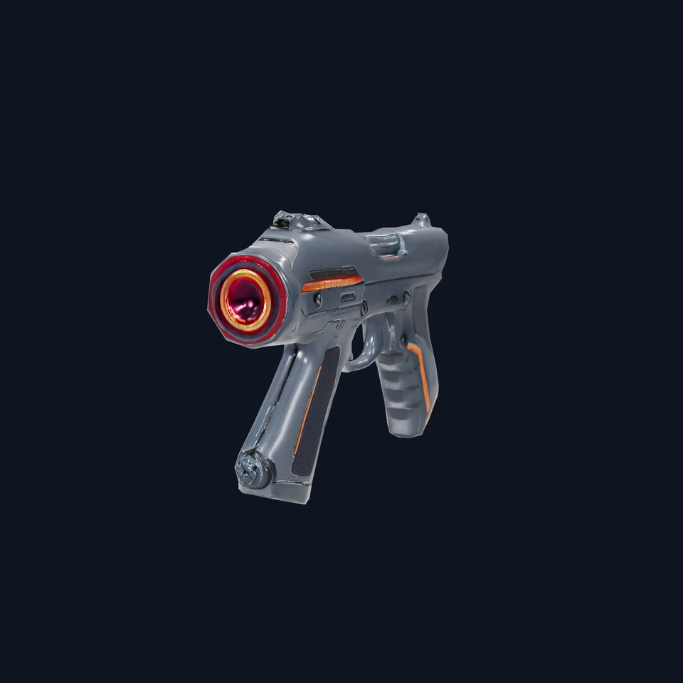 Futuristic Laser Pistol model pack